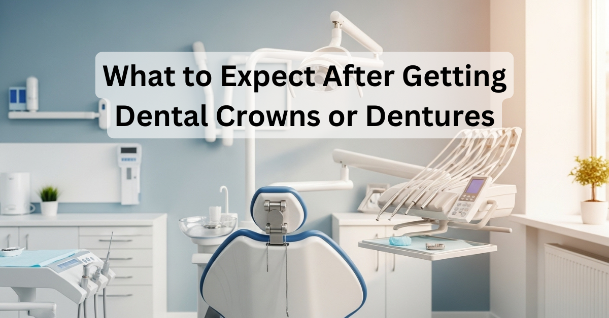What to Expect After Getting Dental Crowns or Dentures